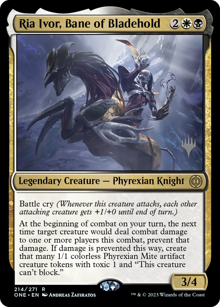 Ria Ivor, Bane of Bladehold (Promo Pack) [Phyrexia: All Will Be One Promos] | Silver Goblin
