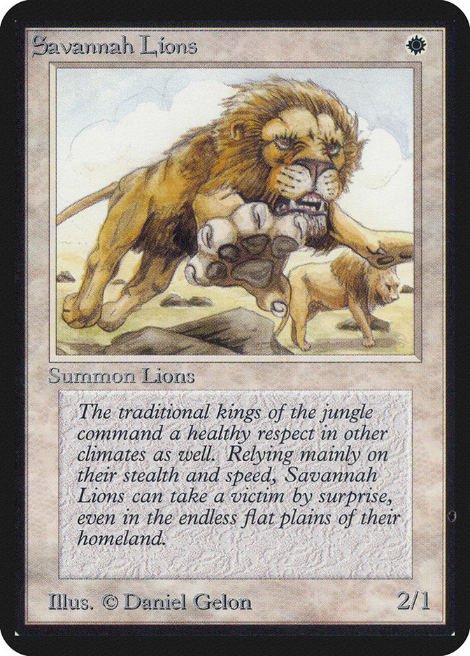 Savannah Lions [Alpha Edition] | Silver Goblin