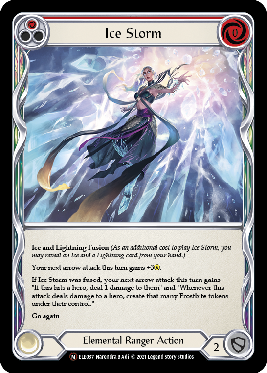 Ice Storm [U-ELE037] (Tales of Aria Unlimited)  Unlimited Rainbow Foil | Silver Goblin