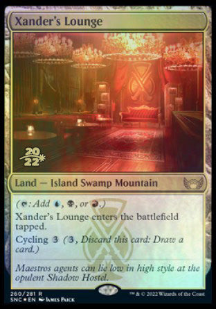 Xander's Lounge [Streets of New Capenna Prerelease Promos] | Silver Goblin