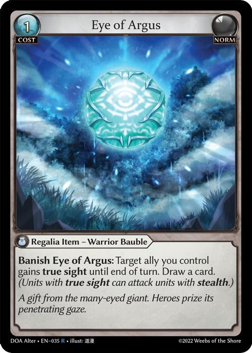 Eye of Argus (035) [Dawn of Ashes: Alter Edition] | Silver Goblin