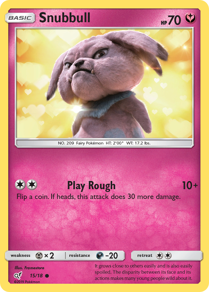 Snubbull (15/18) [Sun & Moon: Detective Pikachu] | Silver Goblin