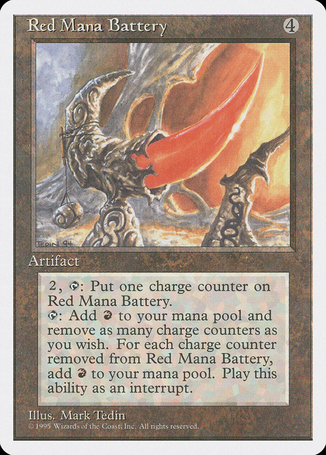 Red Mana Battery [Fourth Edition] | Silver Goblin