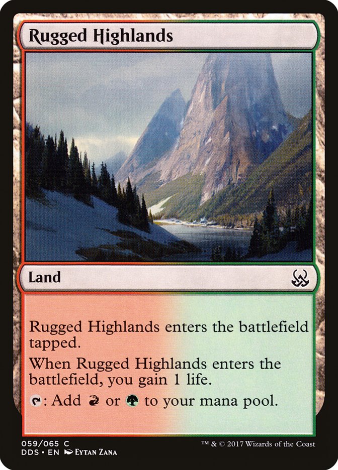 Rugged Highlands [Duel Decks: Mind vs. Might] | Silver Goblin