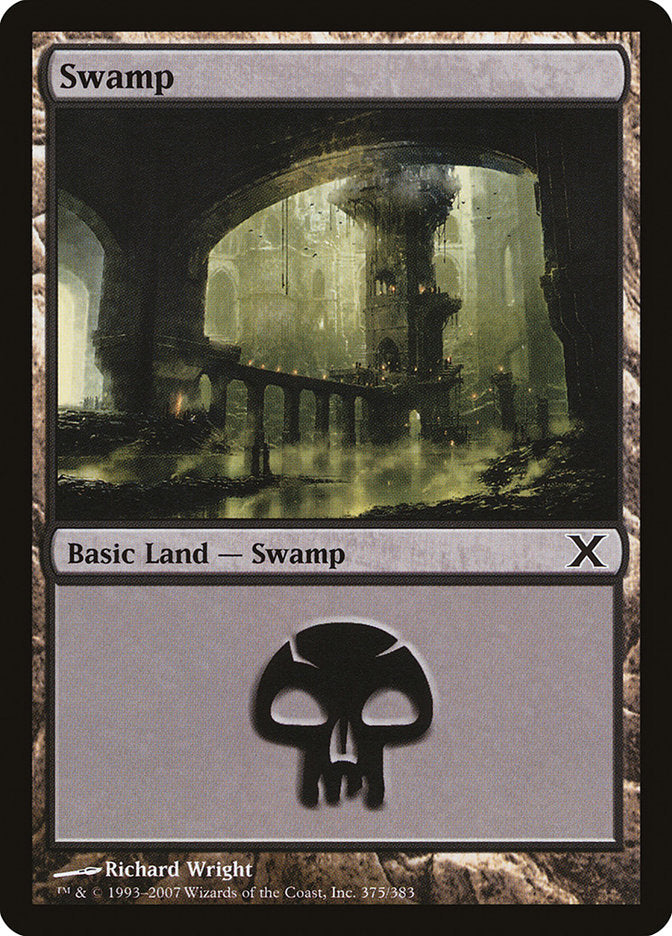 Swamp (375) [Tenth Edition] | Silver Goblin