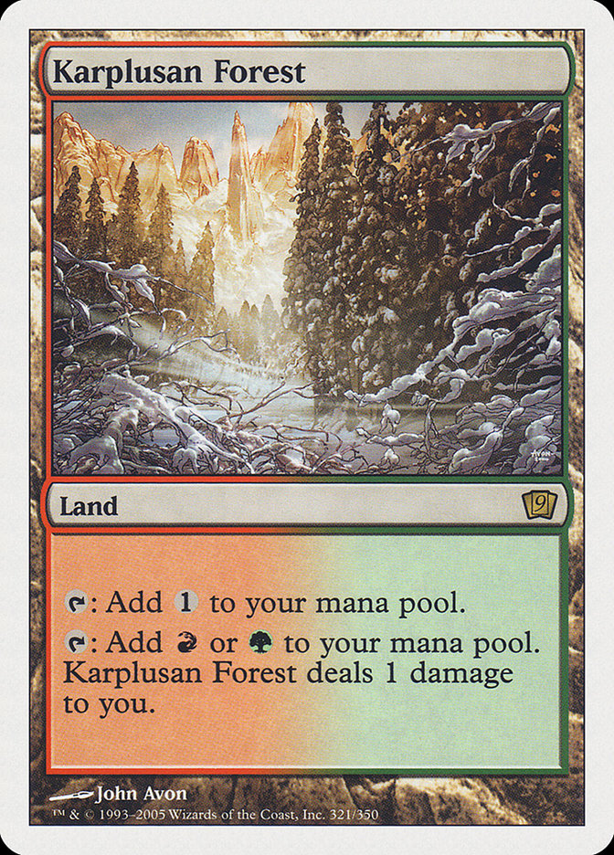 Karplusan Forest [Ninth Edition] | Silver Goblin