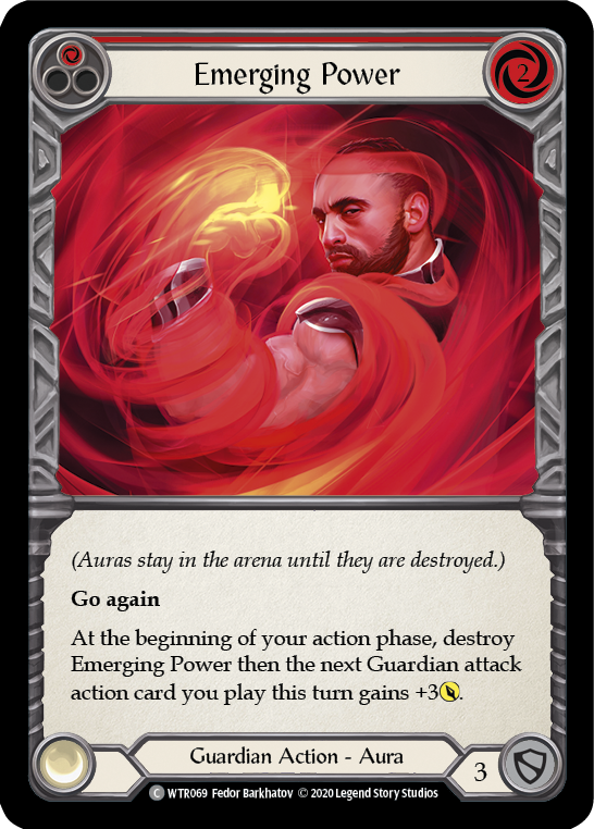 Emerging Power (Red) [U-WTR069] (Welcome to Rathe Unlimited)  Unlimited Rainbow Foil | Silver Goblin