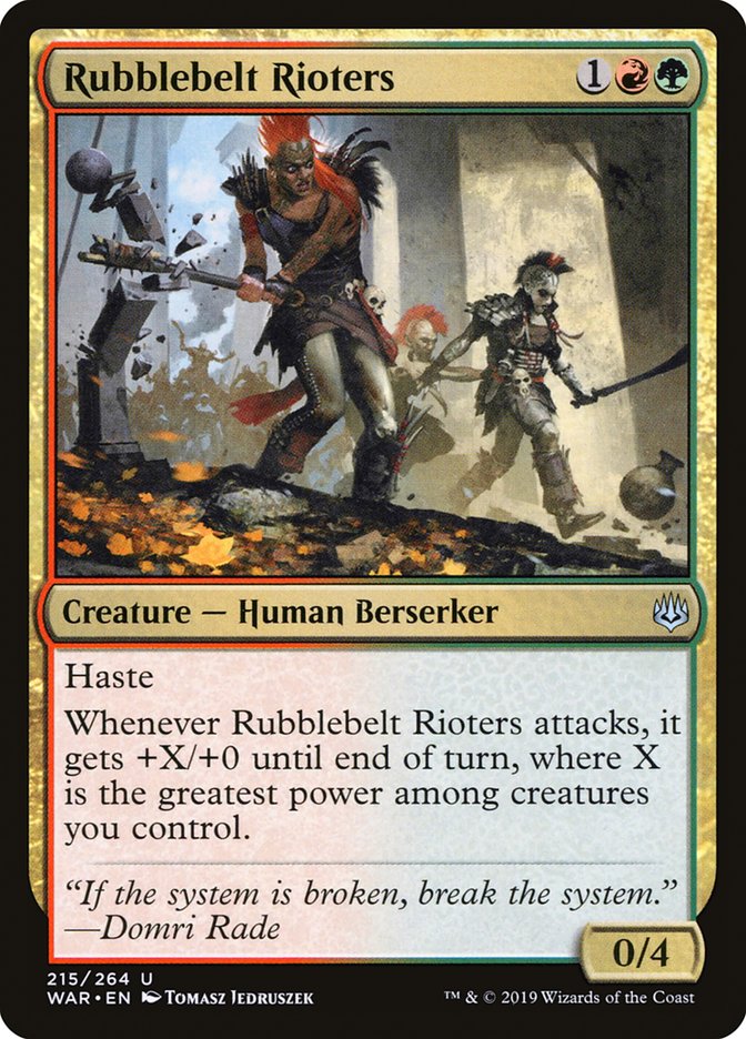 Rubblebelt Rioters [War of the Spark] | Silver Goblin
