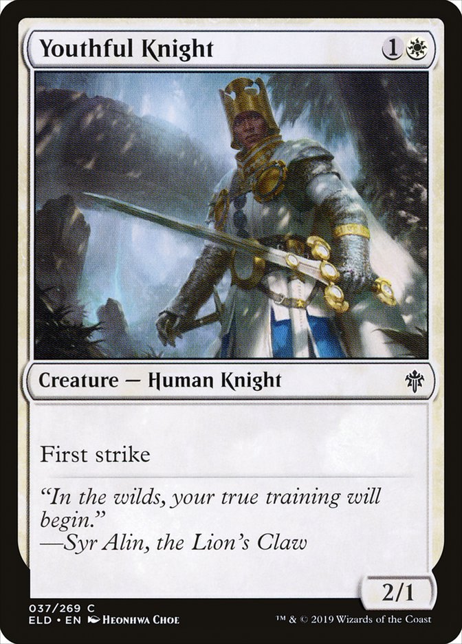 Youthful Knight [Throne of Eldraine] | Silver Goblin