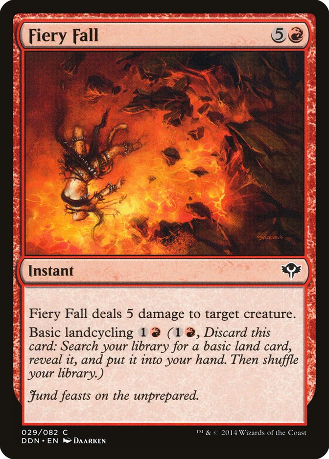 Fiery Fall [Duel Decks: Speed vs. Cunning] | Silver Goblin