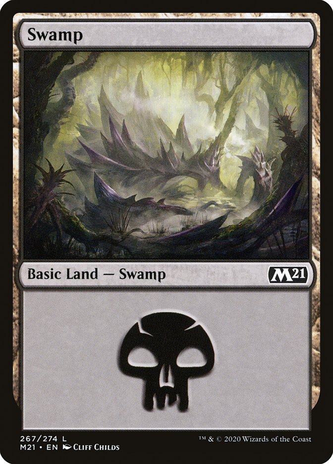 Swamp (267) [Core Set 2021] | Silver Goblin