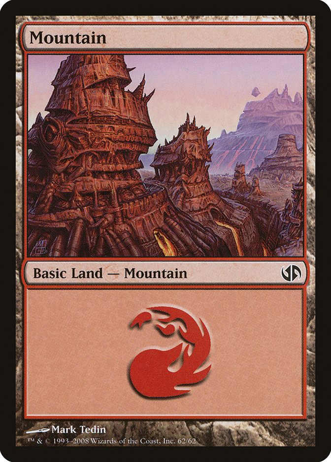 Mountain (62) [Duel Decks: Jace vs. Chandra] | Silver Goblin