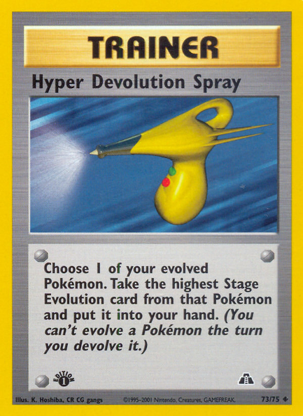 Hyper Devolution Spray (73/75) [Neo Discovery 1st Edition] | Silver Goblin