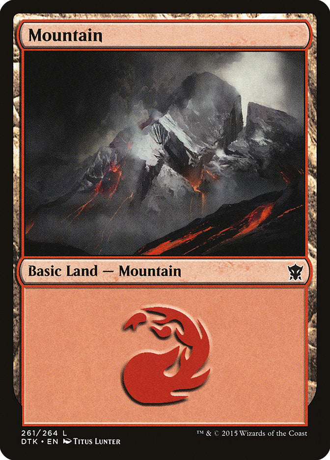 Mountain (261) [Dragons of Tarkir] | Silver Goblin