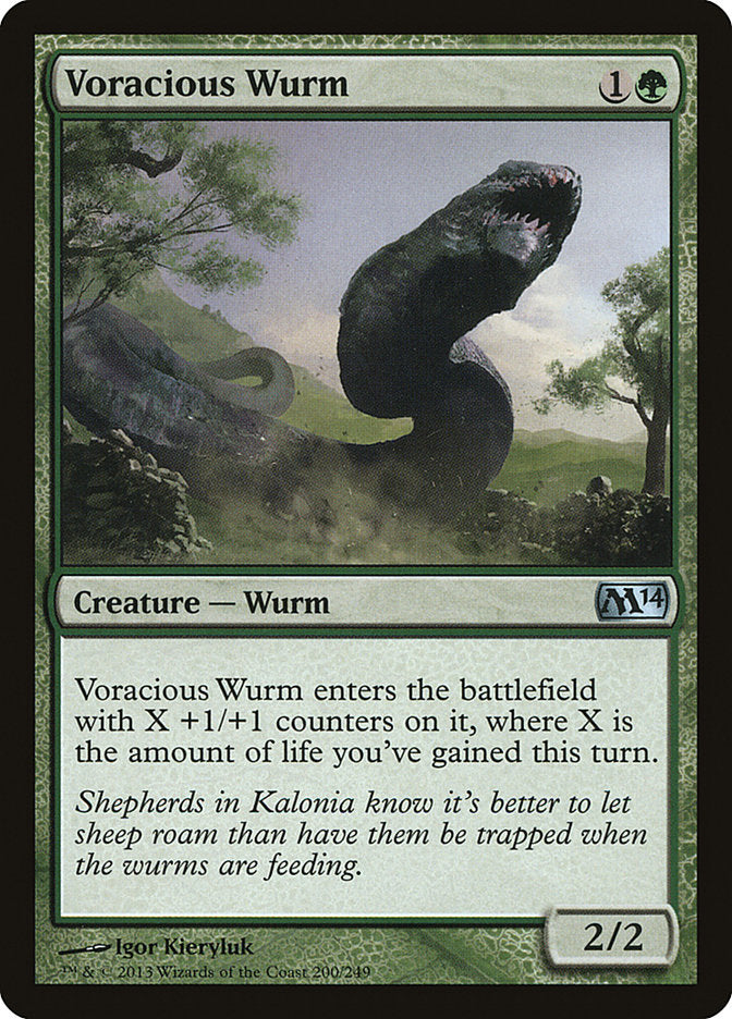 Voracious Wurm [Magic 2014] | Silver Goblin