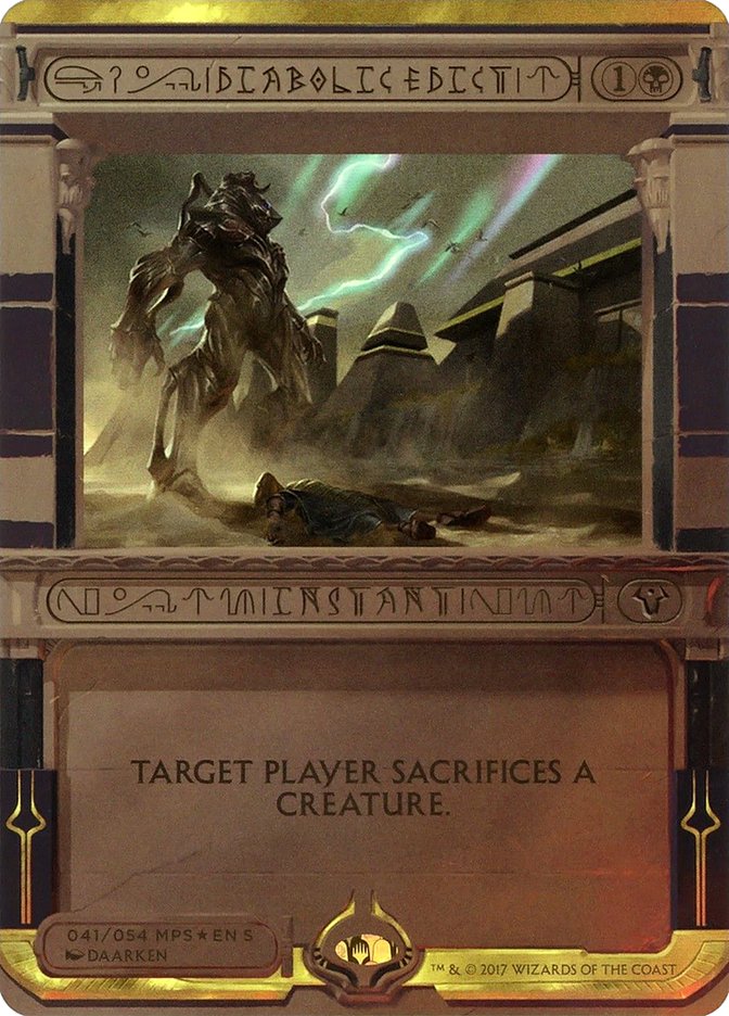 Diabolic Edict (Invocation) [Amonkhet Invocations] | Silver Goblin