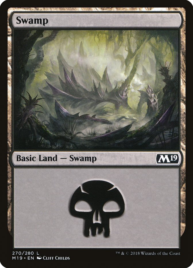 Swamp (270) [Core Set 2019] | Silver Goblin