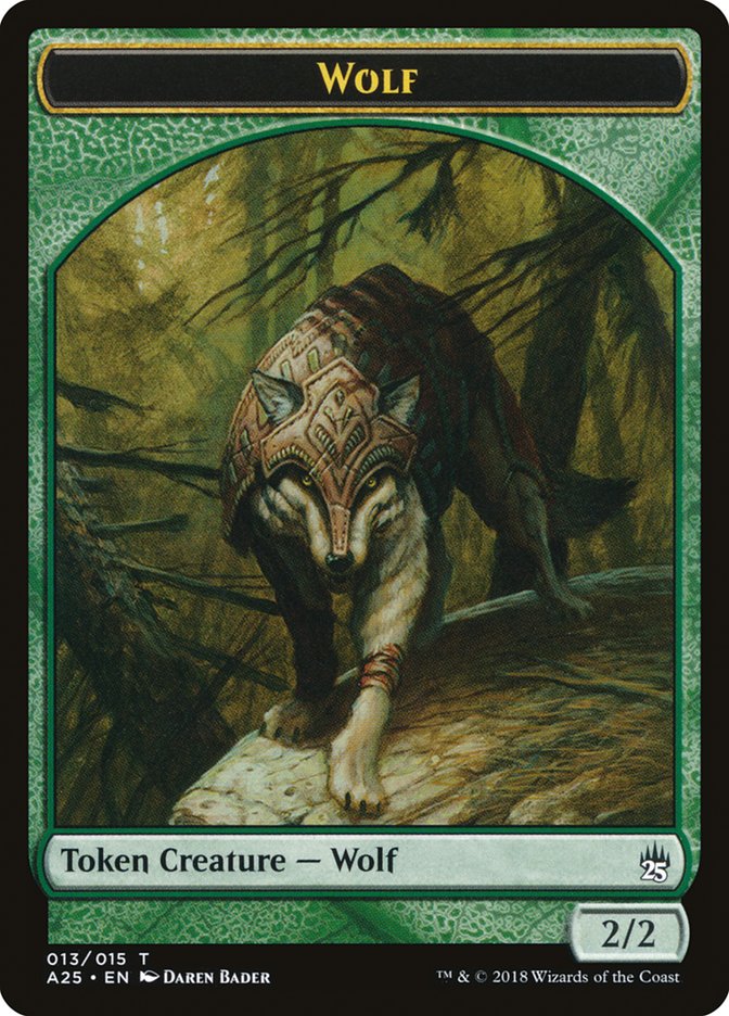 Wolf Token [Masters 25 Tokens] | Silver Goblin