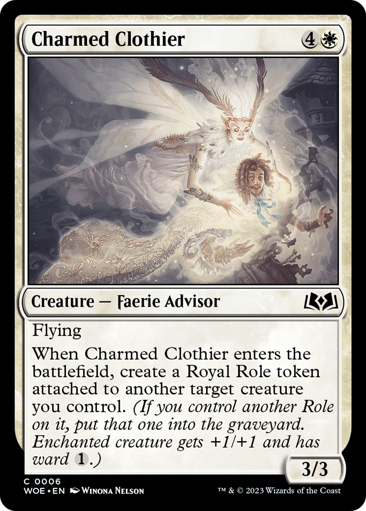 Charmed Clothier [Wilds of Eldraine] | Silver Goblin