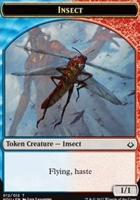 Insect // Warrior Double-Sided Token [Hour of Devastation Tokens] | Silver Goblin