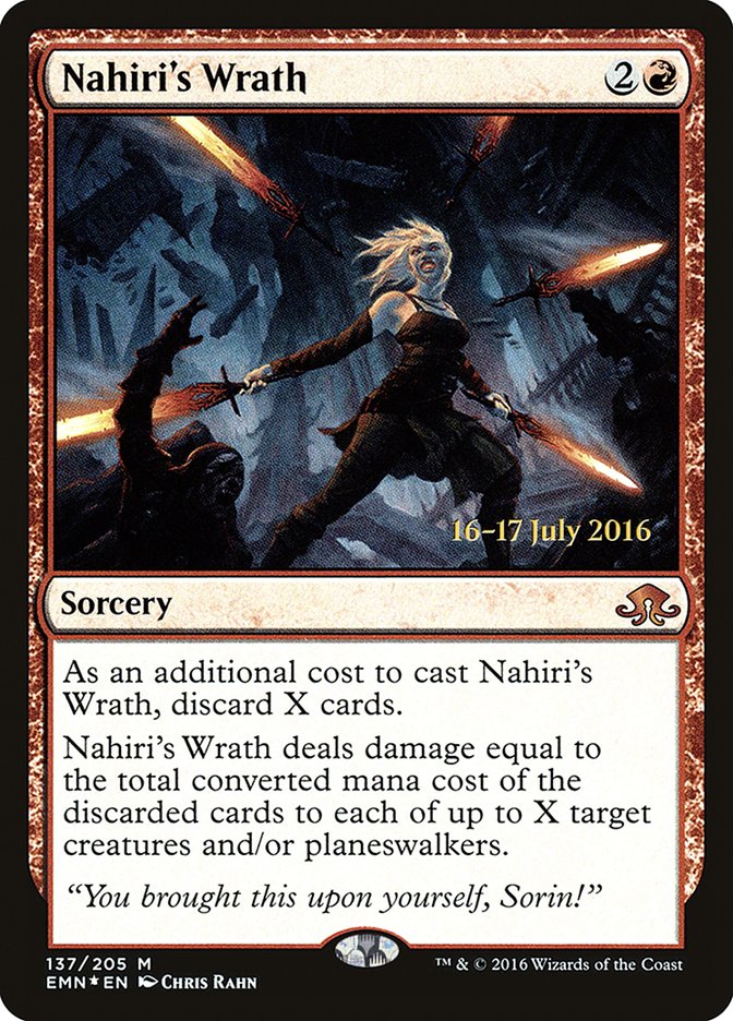 Nahiri's Wrath (Prerelease) [Eldritch Moon Promos] | Silver Goblin