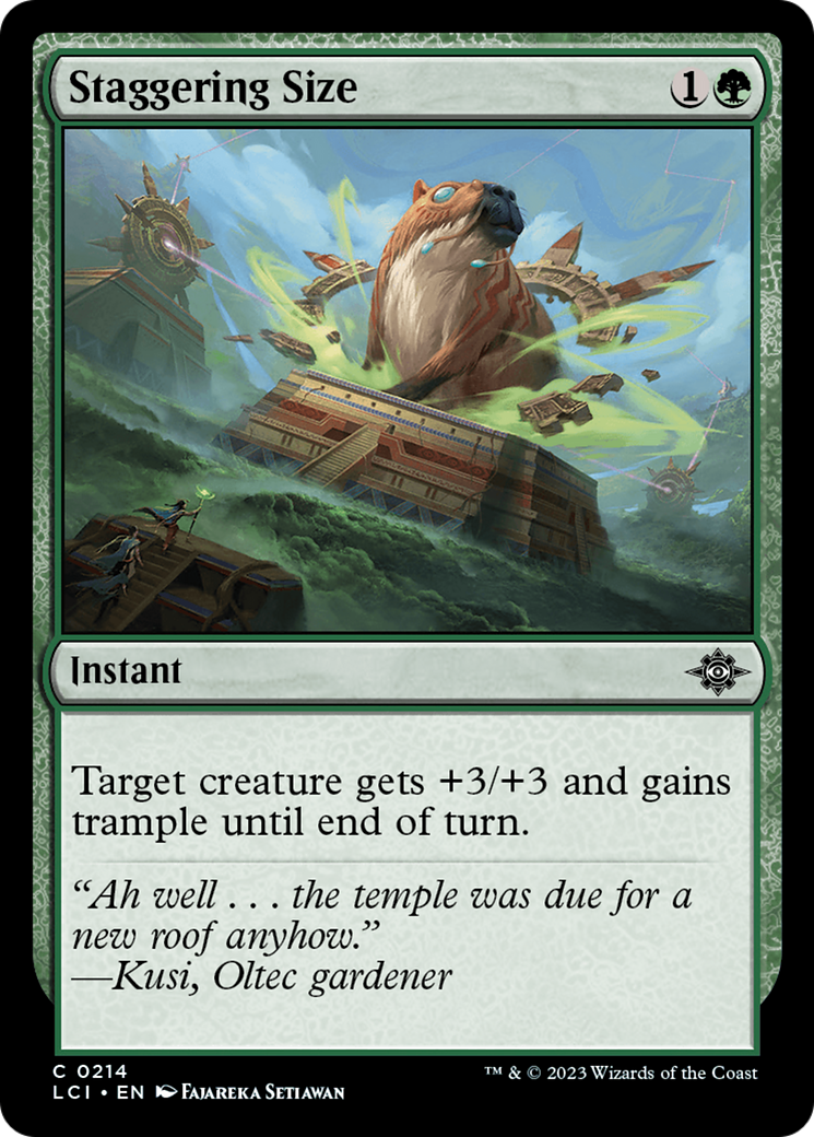 Staggering Size [The Lost Caverns of Ixalan] | Silver Goblin