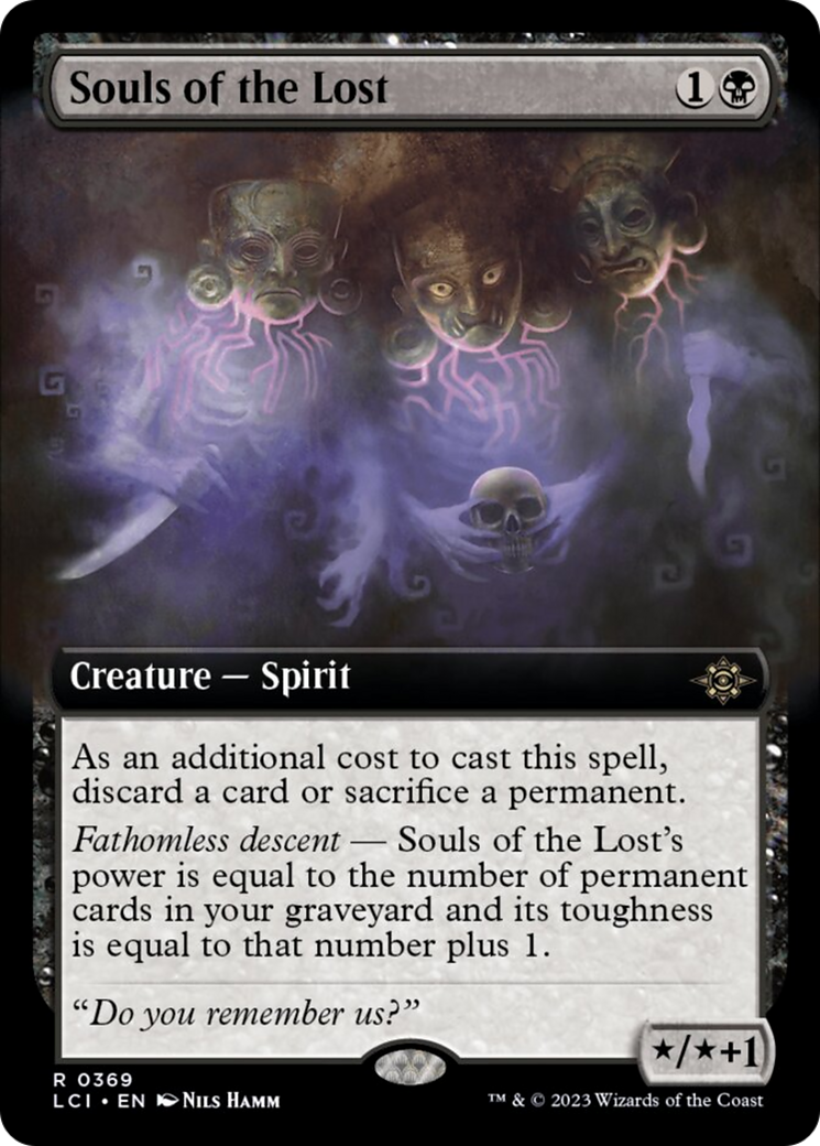 Souls of the Lost (Extended Art) [The Lost Caverns of Ixalan] | Silver Goblin
