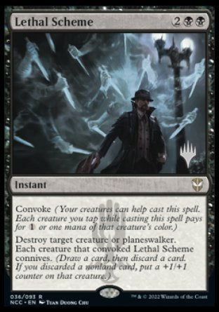 Lethal Scheme (Promo Pack) [Streets of New Capenna Commander Promos] | Silver Goblin
