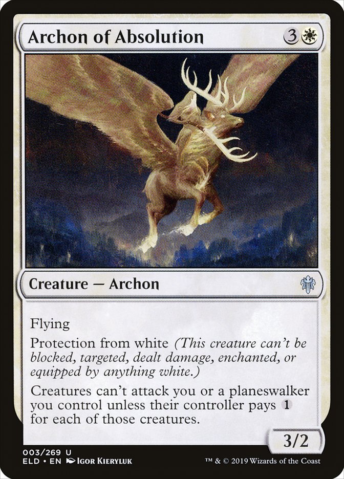 Archon of Absolution [Throne of Eldraine] | Silver Goblin