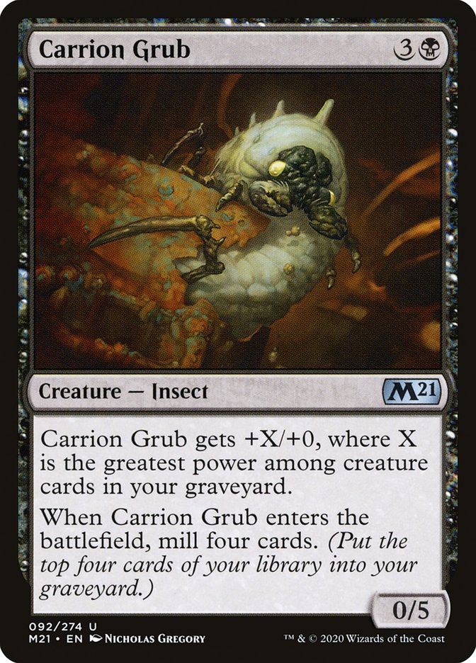 Carrion Grub [Core Set 2021] | Silver Goblin