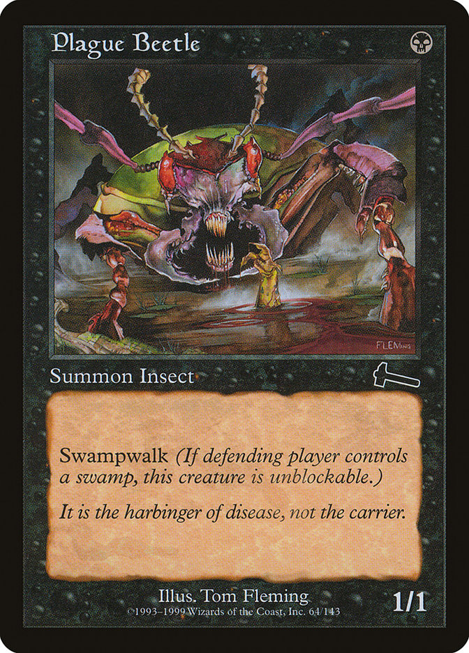 Plague Beetle [Urza's Legacy] | Silver Goblin