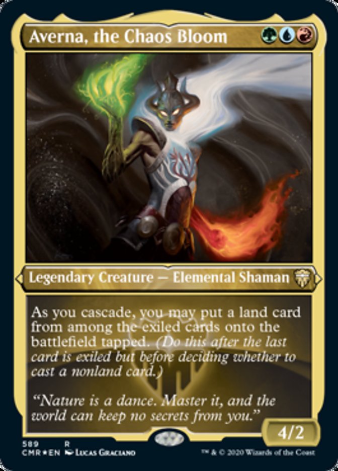 Averna, the Chaos Bloom (Etched) [Commander Legends] | Silver Goblin