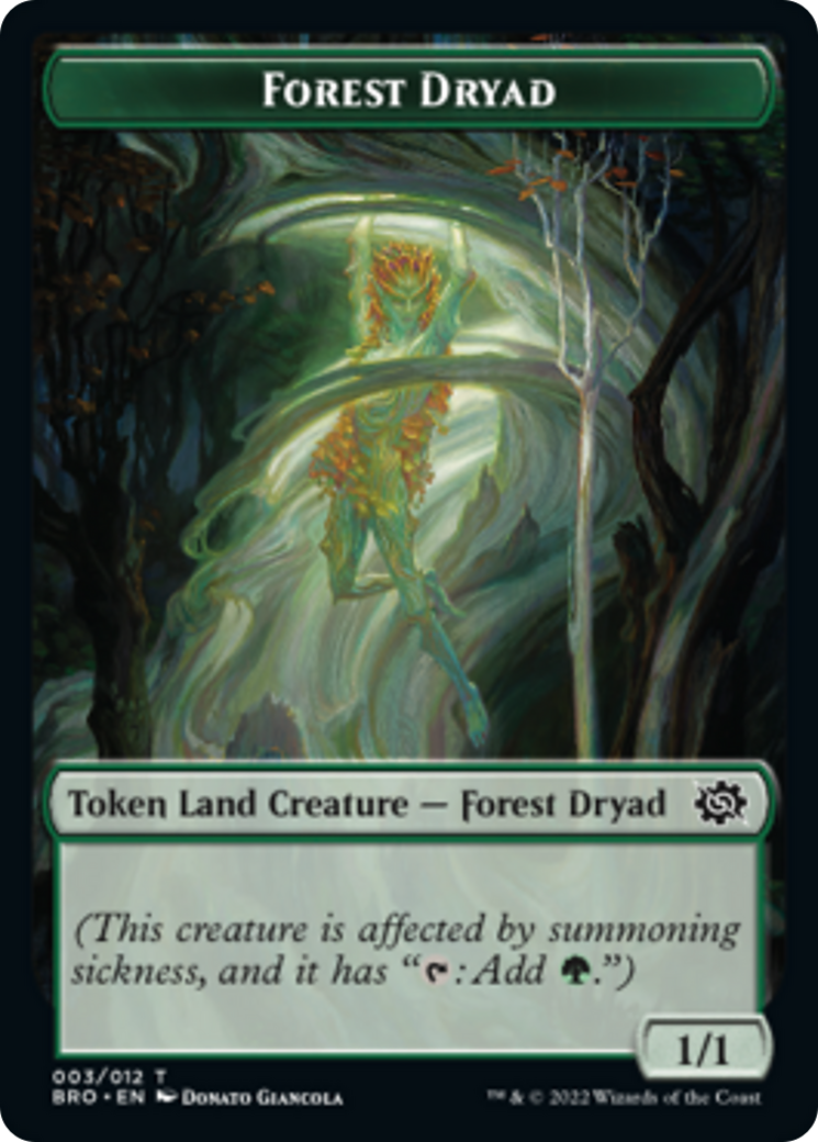 Forest Dryad Token [The Brothers' War Tokens] | Silver Goblin