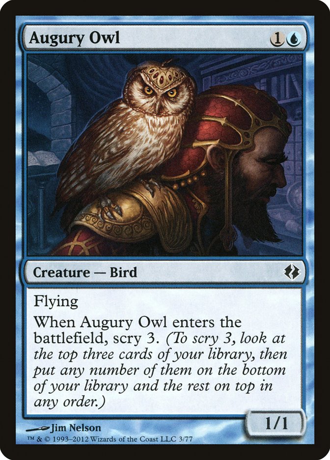 Augury Owl [Duel Decks: Venser vs. Koth] | Silver Goblin