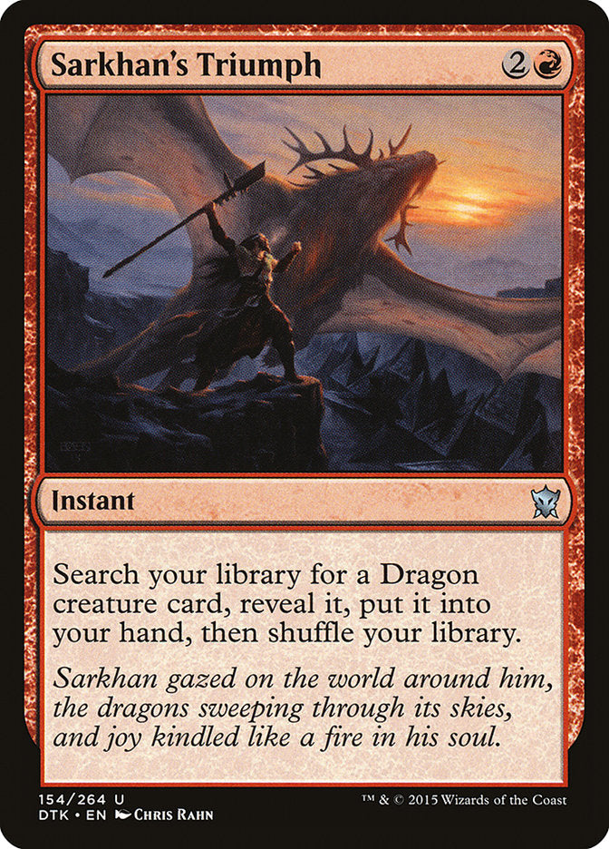 Sarkhan's Triumph [Dragons of Tarkir] | Silver Goblin