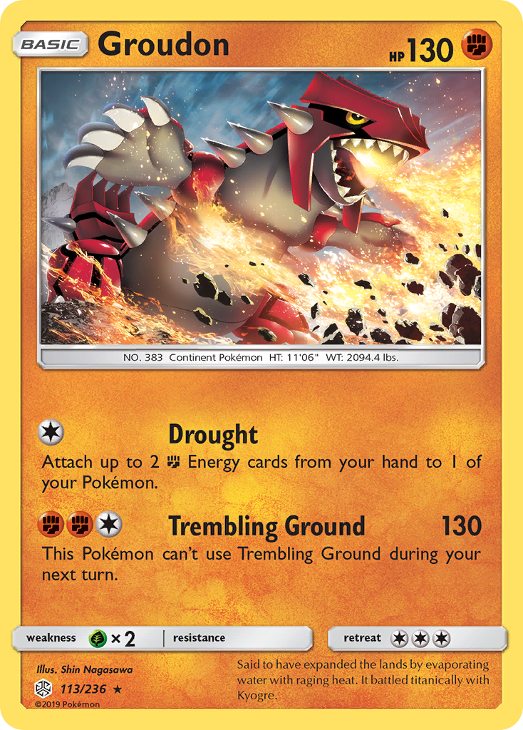 Groudon (113/236) [Sun & Moon: Cosmic Eclipse] | Silver Goblin