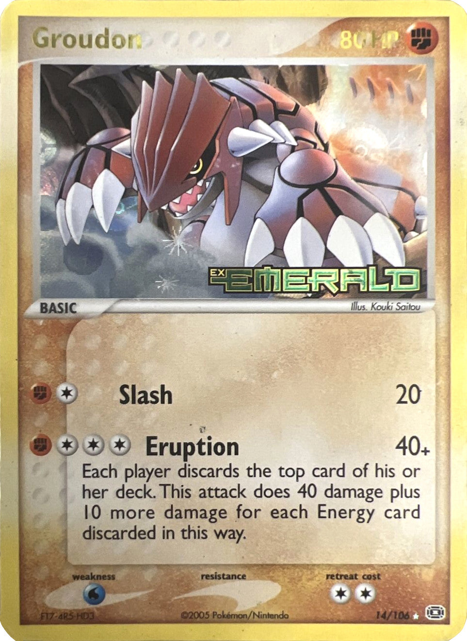Groudon (14/106) (Stamped) [EX: Emerald] | Silver Goblin