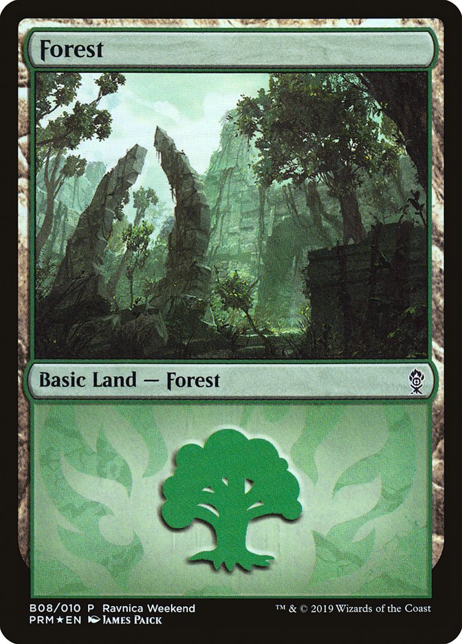 Forest (B08) [Ravnica Allegiance Guild Kit] | Silver Goblin