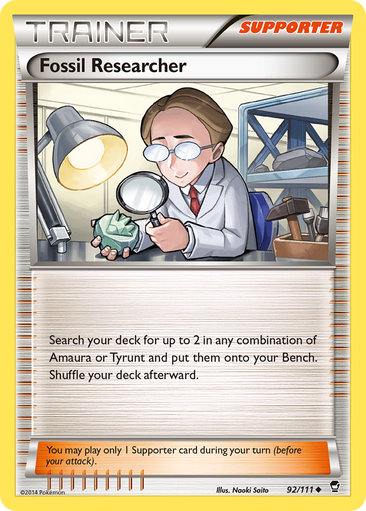 Fossil Researcher (92/111) [XY: Furious Fists] | Silver Goblin