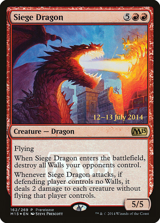 Siege Dragon [Magic 2015 Promos] | Silver Goblin