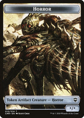 Dragon // Horror Double-Sided Token [Commander Legends Tokens] | Silver Goblin
