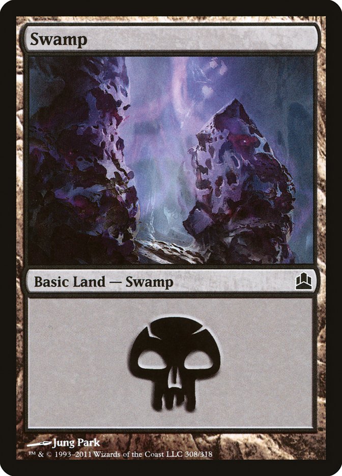 Swamp (308) [Commander 2011] | Silver Goblin