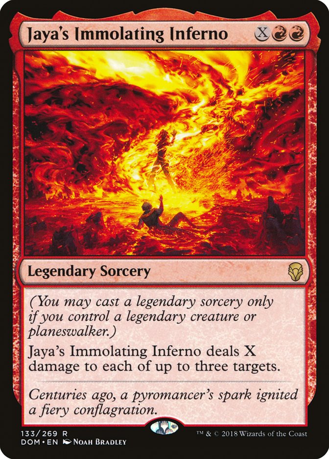 Jaya's Immolating Inferno [Dominaria] | Silver Goblin