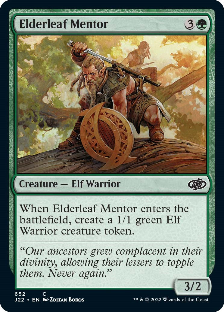 Elderleaf Mentor [Jumpstart 2022] | Silver Goblin