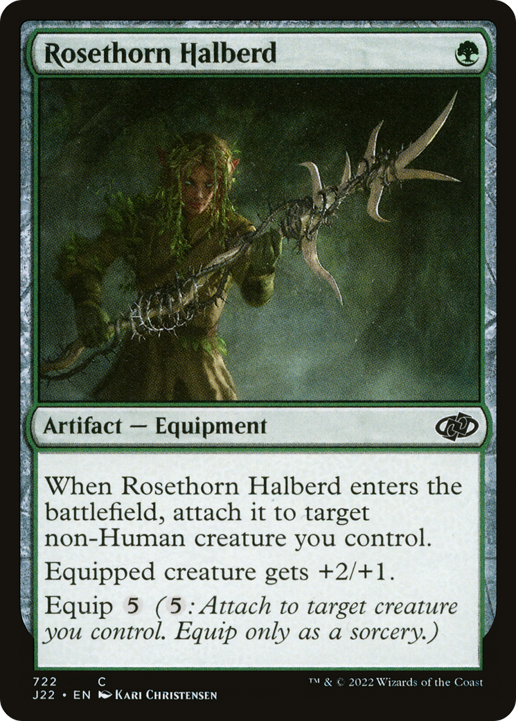 Rosethorn Halberd [Jumpstart 2022] | Silver Goblin