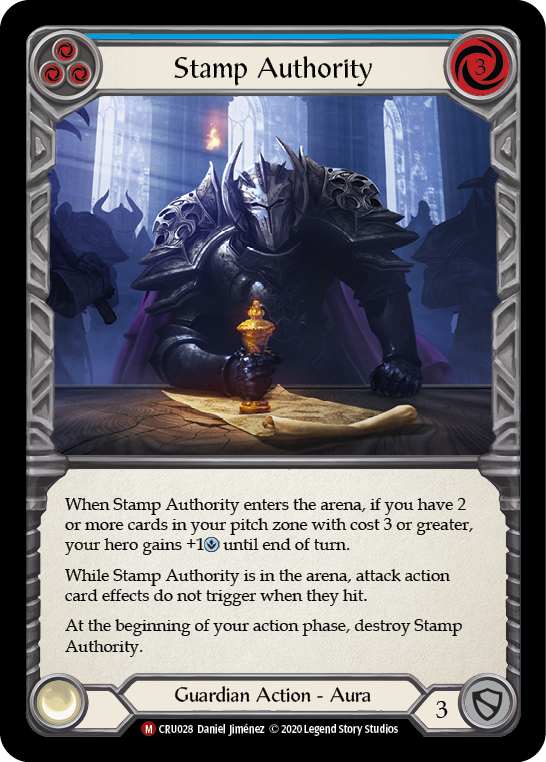 Stamp Authority [CRU028] (Crucible of War)  1st Edition Normal | Silver Goblin