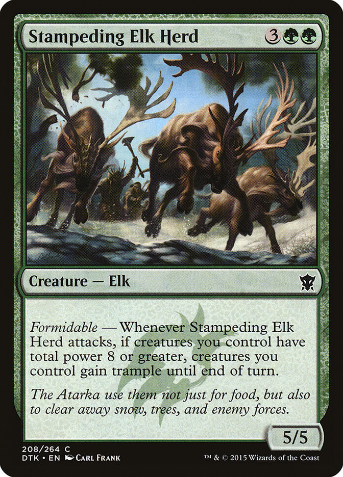 Stampeding Elk Herd [Dragons of Tarkir] | Silver Goblin