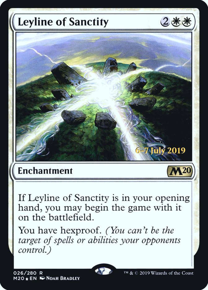 Leyline of Sanctity [Core Set 2020 Prerelease Promos] | Silver Goblin