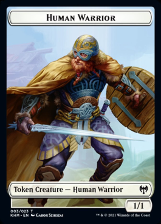 Human Warrior Token [Kaldheim Tokens] | Silver Goblin
