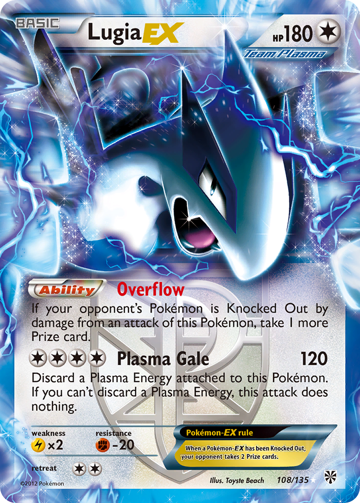 Lugia EX (108/135) [Black & White: Plasma Storm] | Silver Goblin